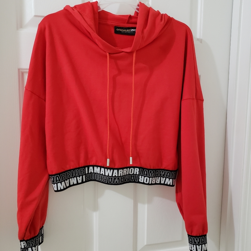 Gabrielle Union Hooded "Warrior" Sweatshirt - Picture 1 of 5